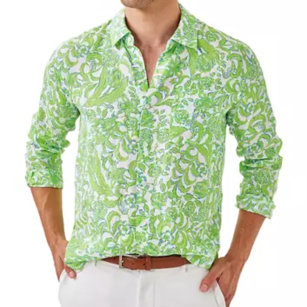 NEW Lilly Pulitzer Men's Addison Shirt